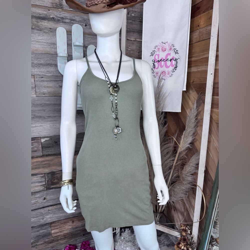 Boutique Brand Bodycon Ribbed Mini Dress with Adjustable Straps 💗